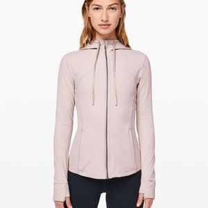 Lululemon Hooded Define Jacket in Pink Bliss (size 8)